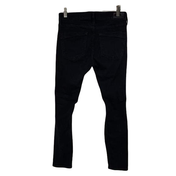 EXPRESS Black Skinny Distressed Legging Mid Rise Size 4S - Picture 5 of 7
